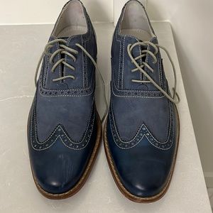 Cole Haan Mens wingtip leather and suede dress shoe size 12